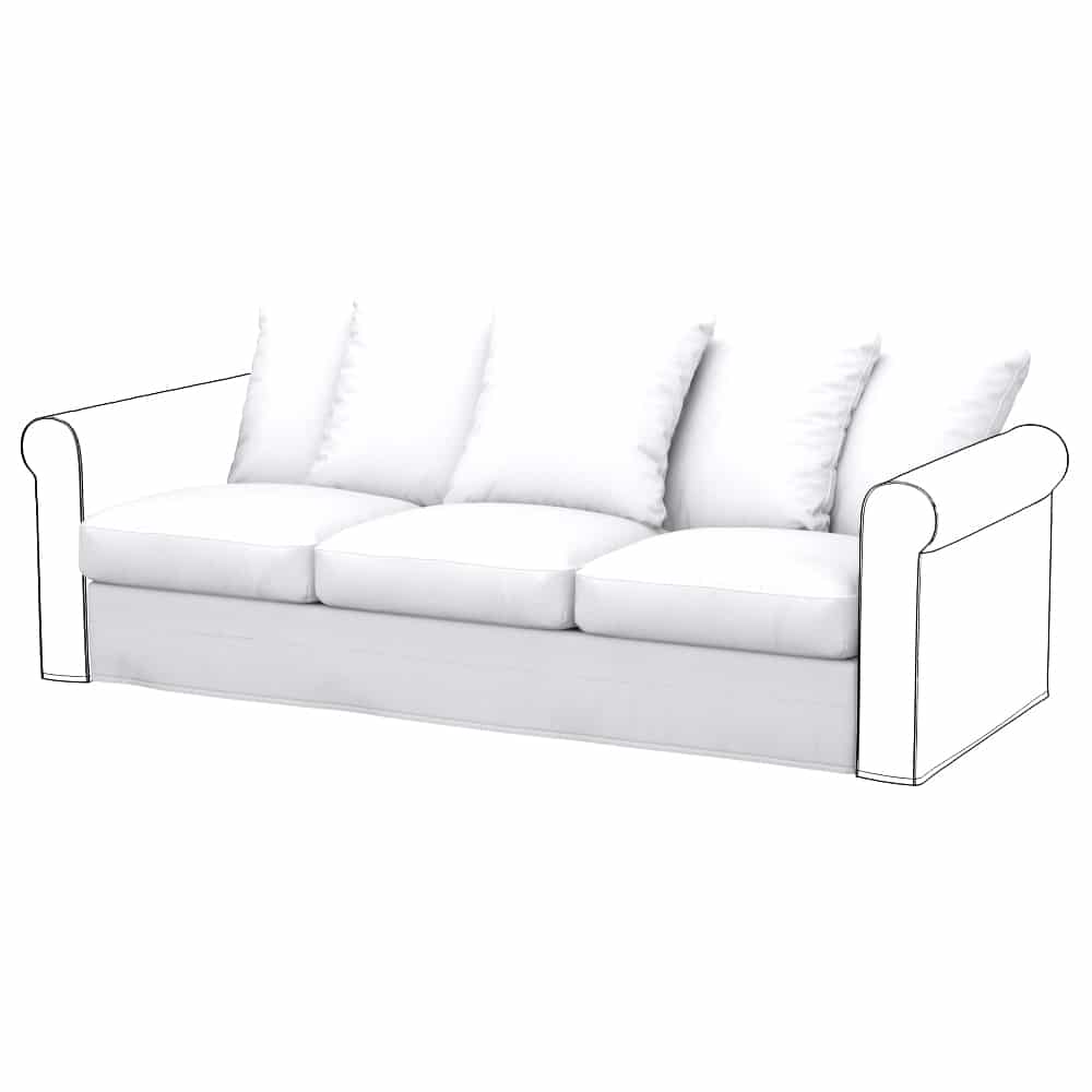 GRONLID 3er-Sitzelement Bezug